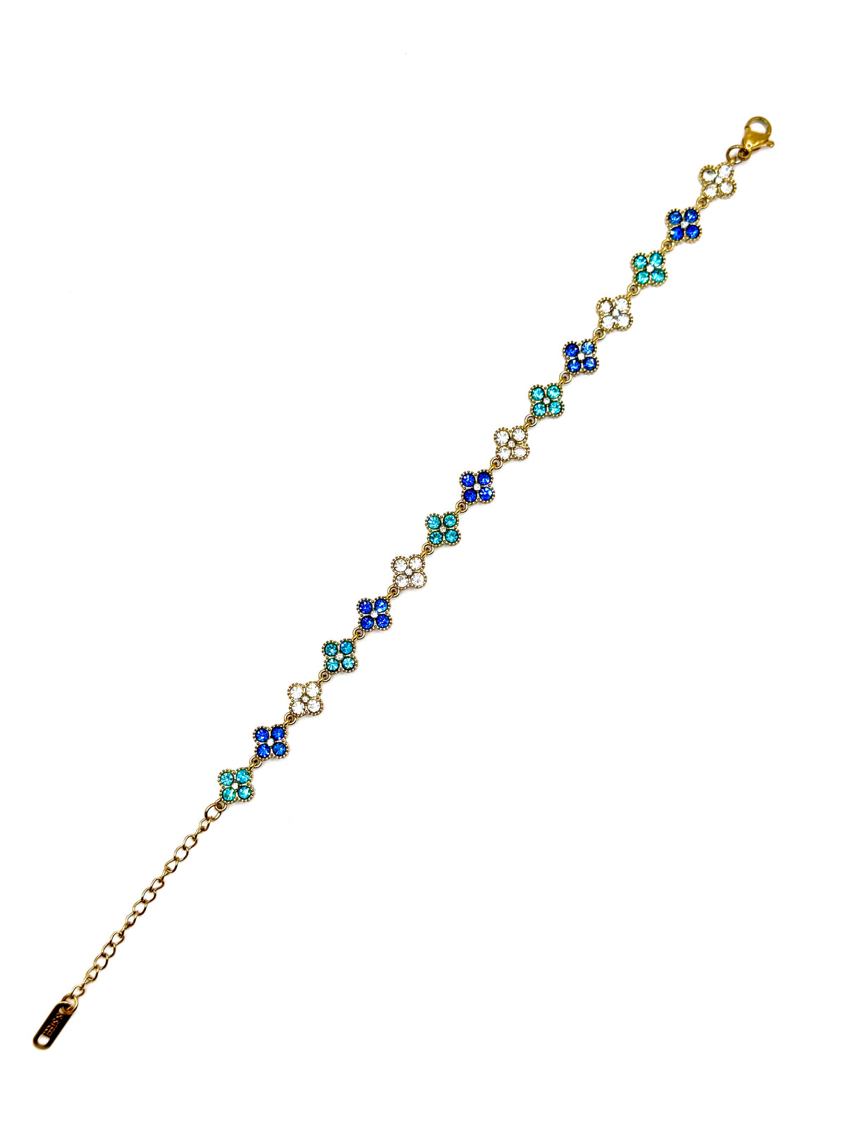 Bracelet trèfles tricolores