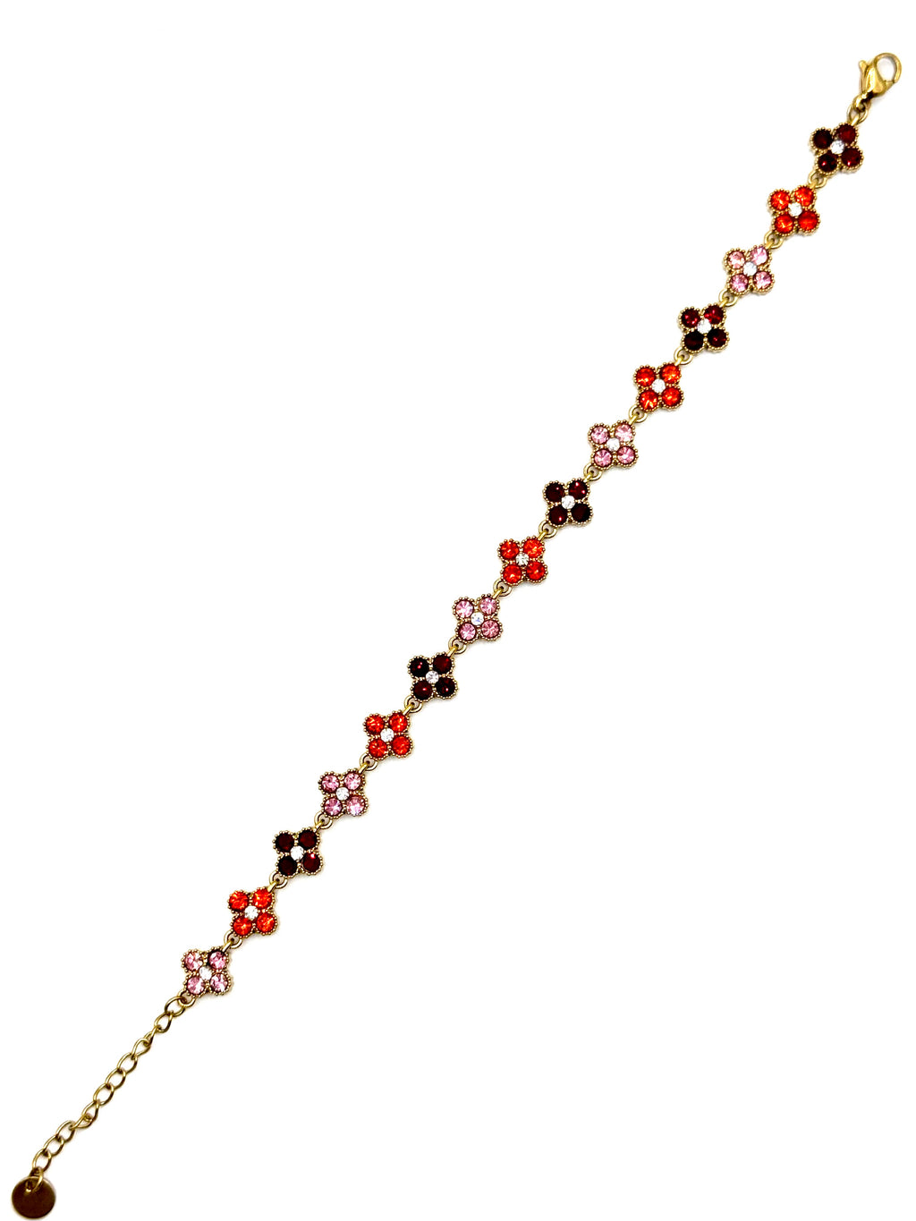 Bracelet trèfles tricolores