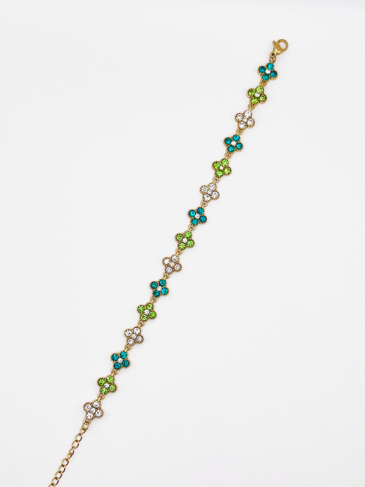Bracelet trèfles tricolores