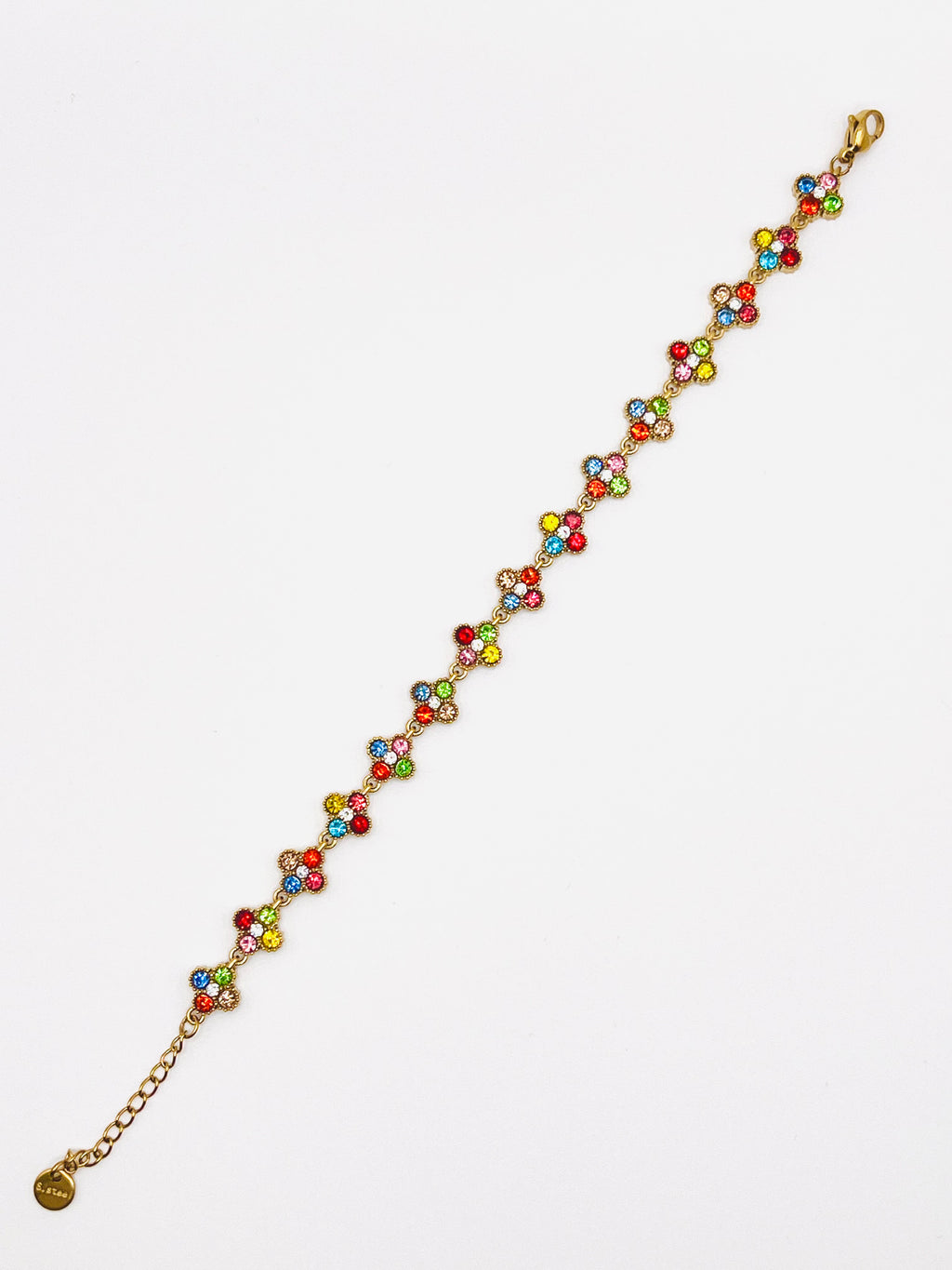 Bracelet trèfles multicolores